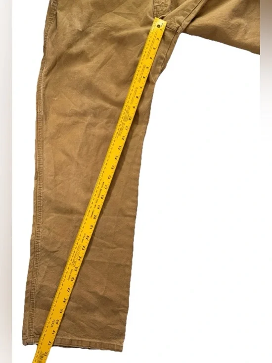 Dickies Carpenter Pants Men's 32 x 32 Brown Tan Workwear Y2K Baggy Utility VTG - Picture 4 of 5
